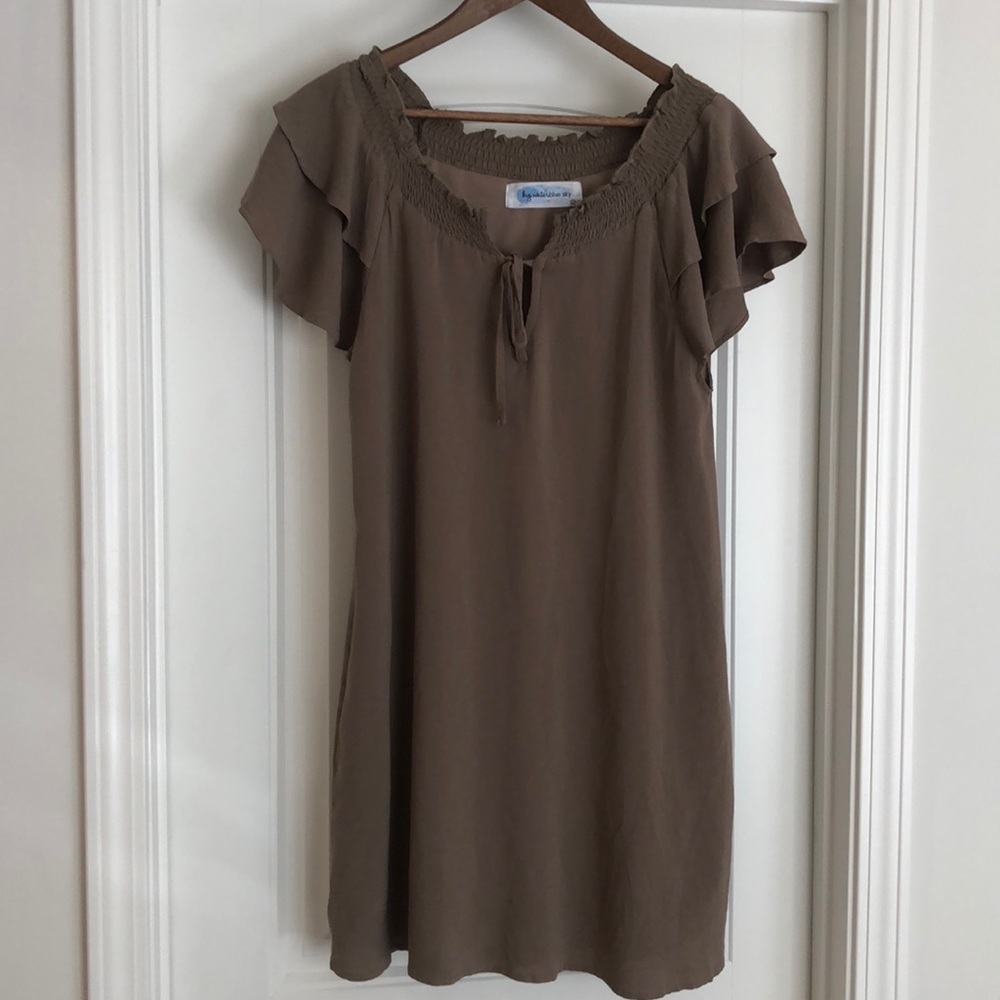 Olive green dress